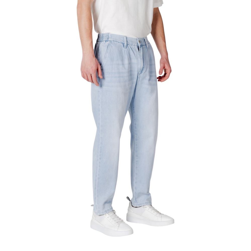 Gianni Lupo Blue Cotton Slim Fit Jeans Gianni Lupo