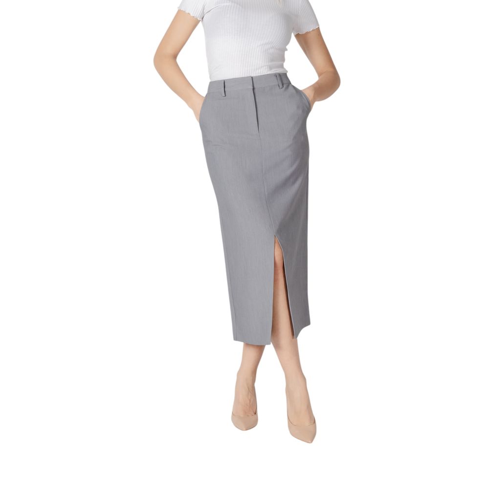 ICHI Gray Polyester Long