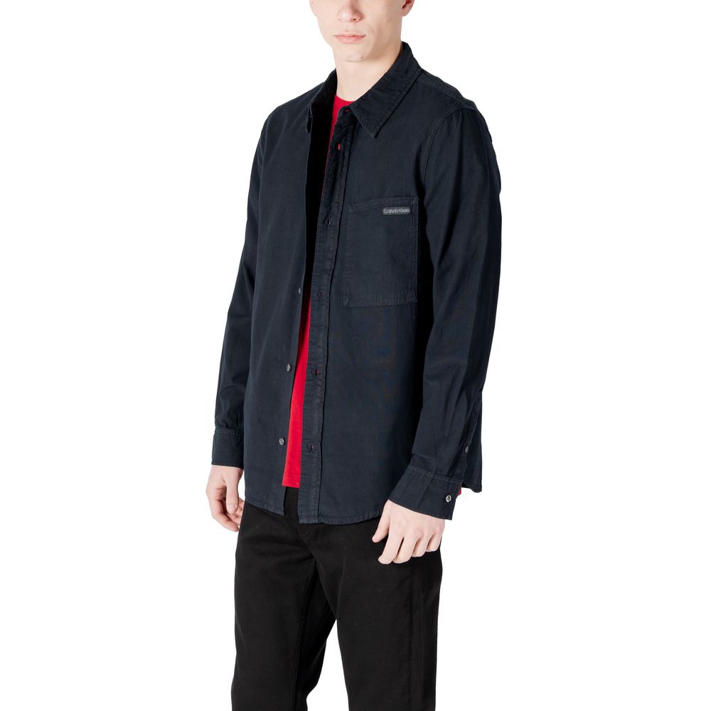 Calvin Klein Jeans Black Cotton Shirt Calvin Klein Jeans