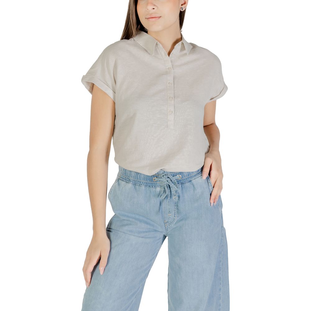 Street One Beige Linen Blouse Street One