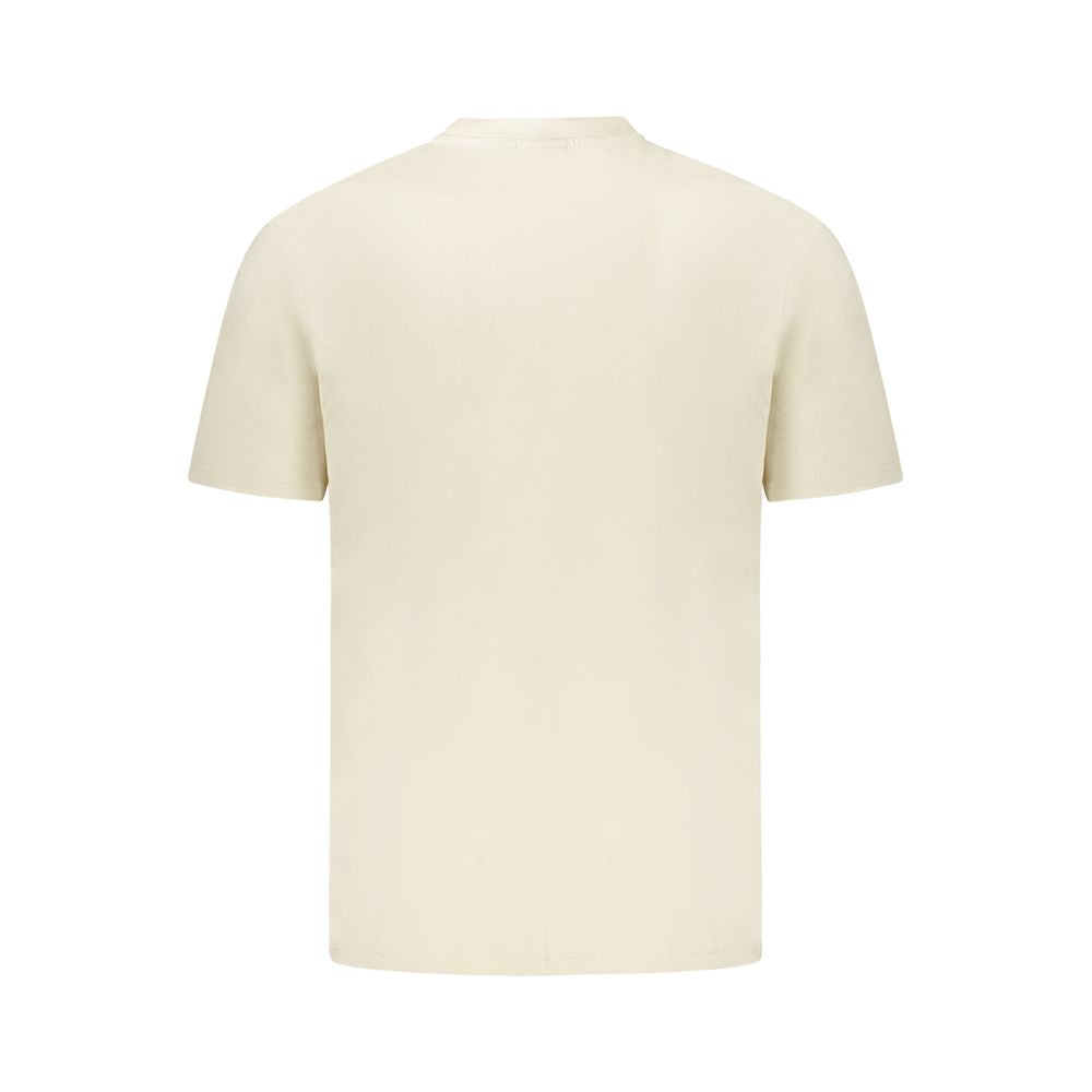 Napapijri Beige Cotton Men T-Shirt Napapijri
