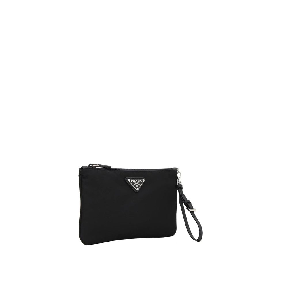 Prada Nylon Saffiano Wristlet Pouch Prada