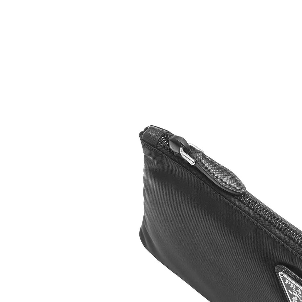 Prada Nylon Saffiano Wristlet Pouch Prada