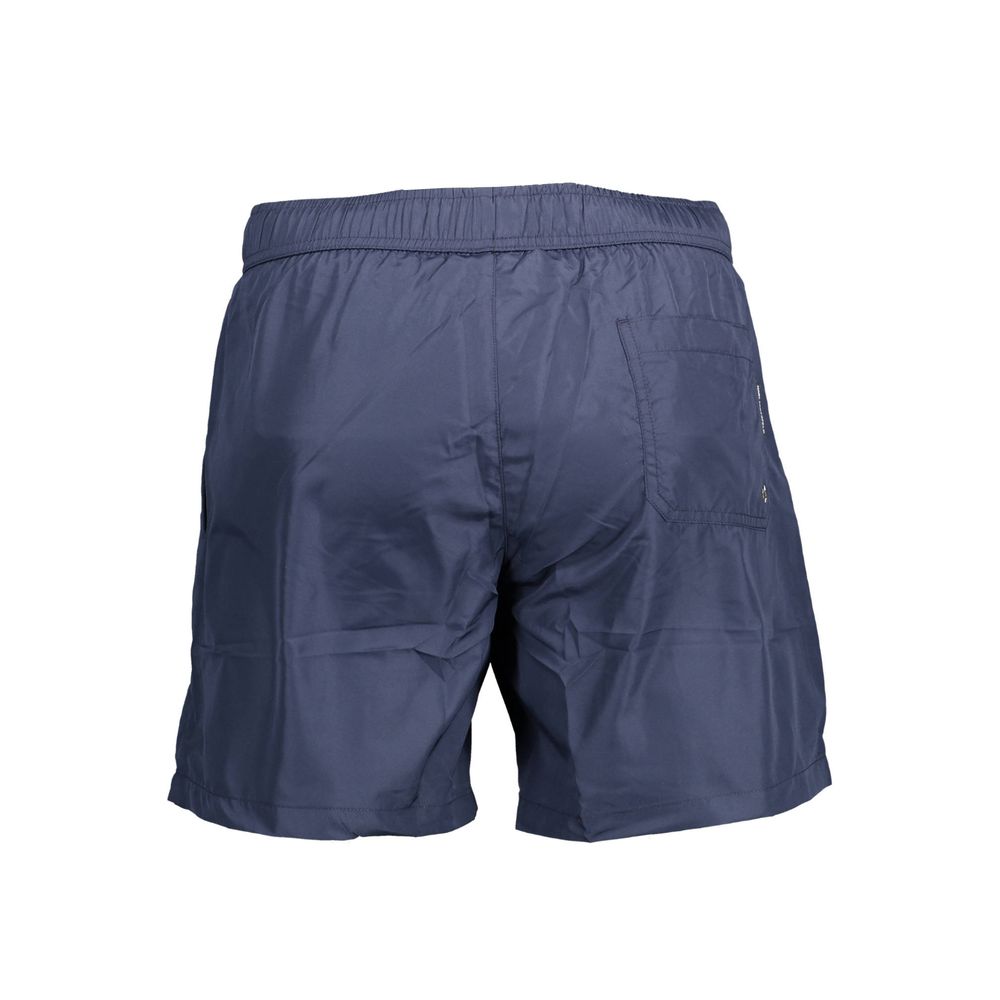 Karl Lagerfeld Blu Polyester Men's Swim Boxer Karl Lagerfeld