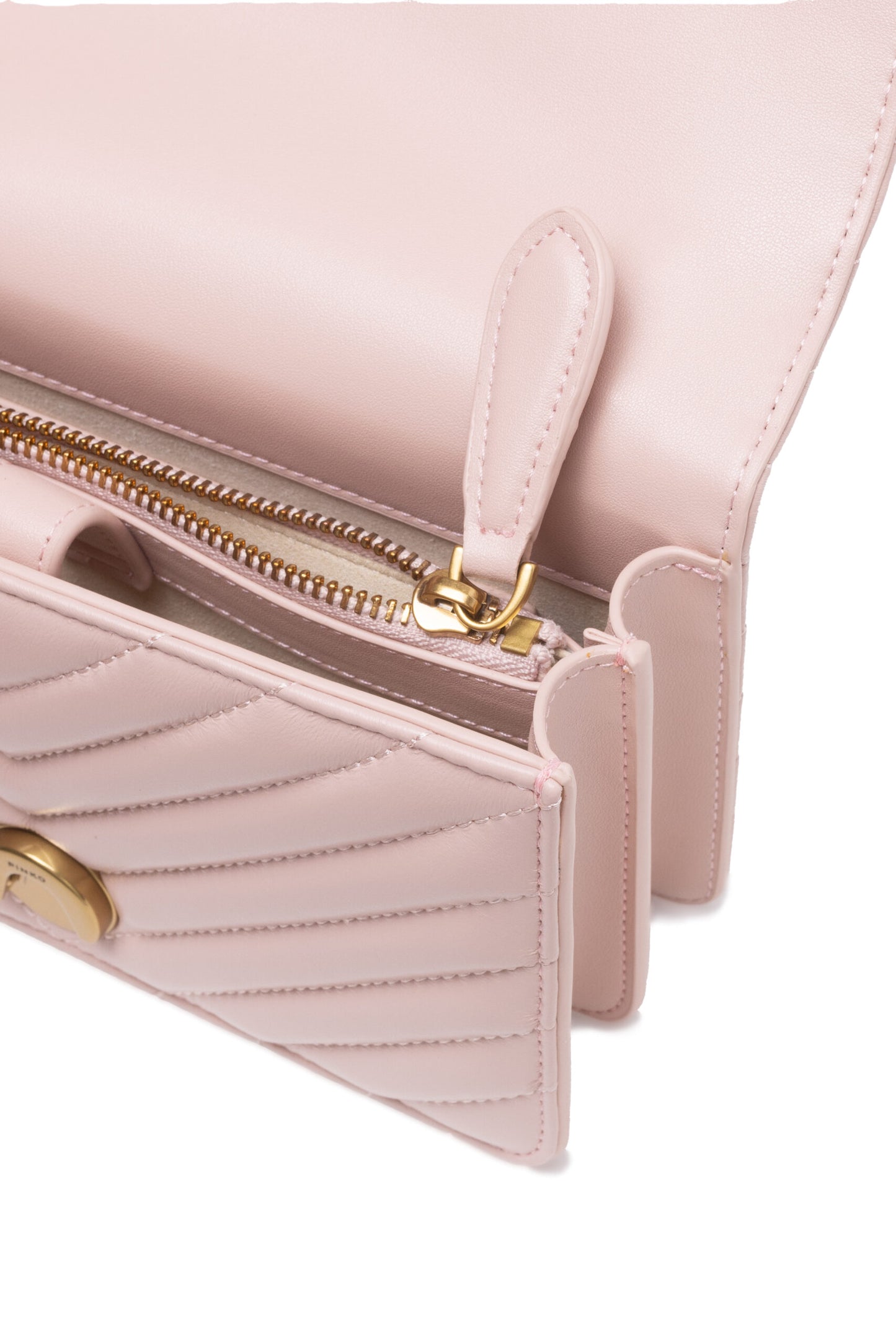 PINKO Powder Pink Love One Mini Shoulder Bag PINKO