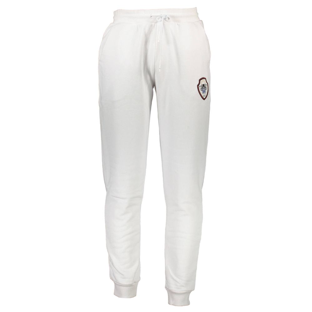 Cavalli Class White Cotton Pant Cavalli Class