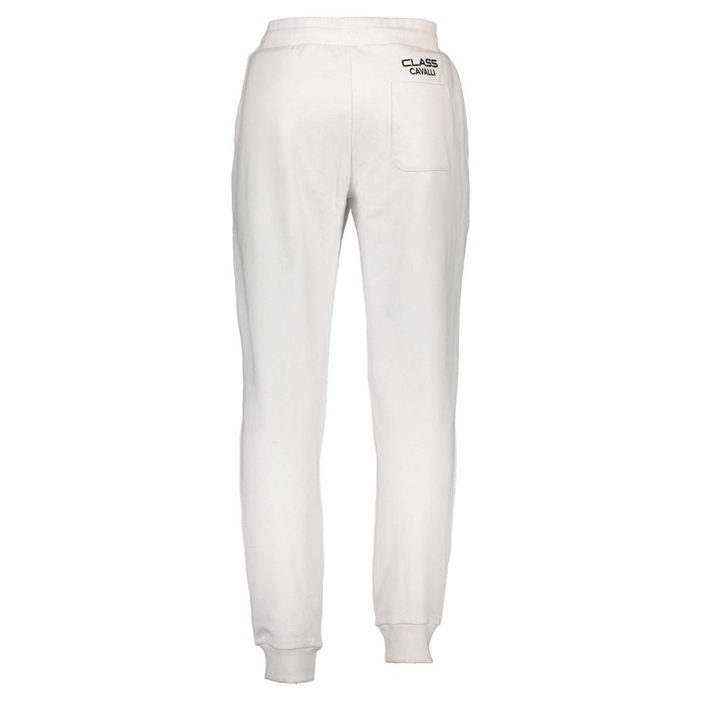 Cavalli Class White Cotton Pant Cavalli Class