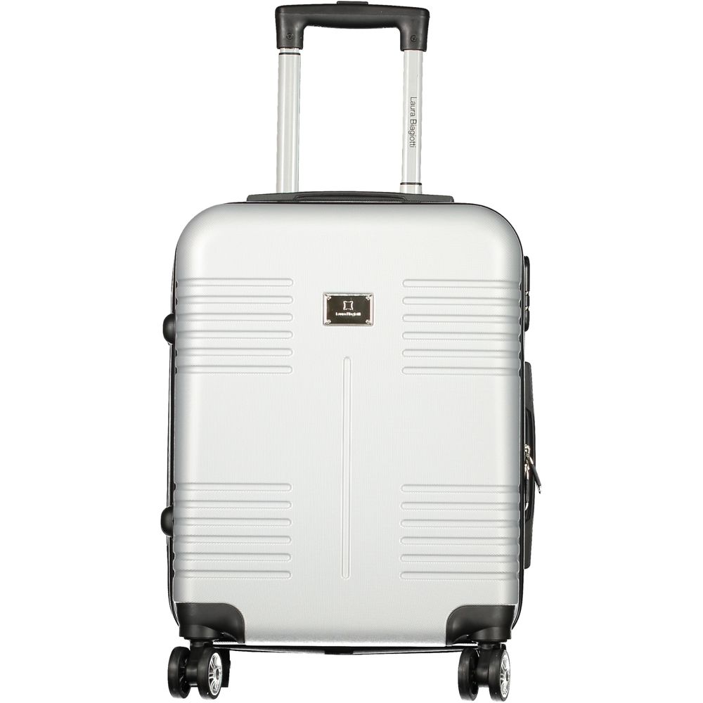 Laura Biagiotti Argento Poliuretano Women Travel Bag Laura Biagiotti