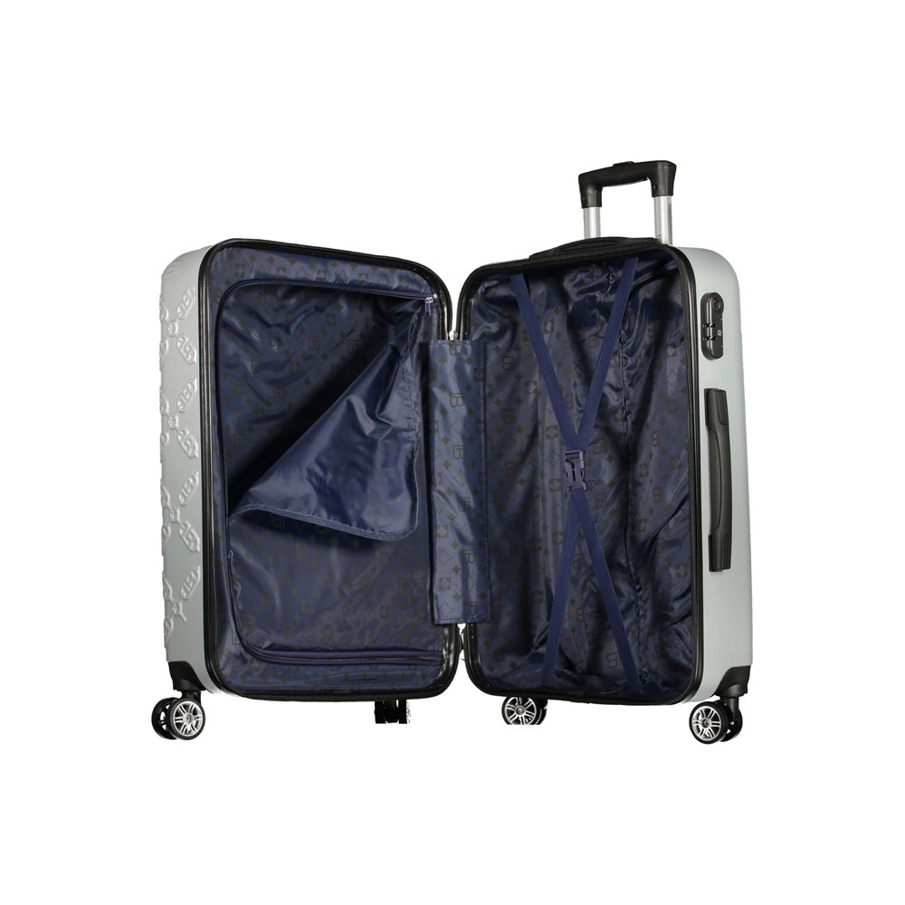 Laura Biagiotti Argento Poliuretano Women's Travel Trolley Set Laura Biagiotti