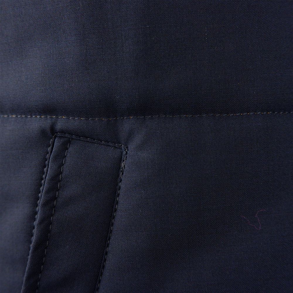 Made in Italy Blue Wool Sleveless Jacket Made in Italy
