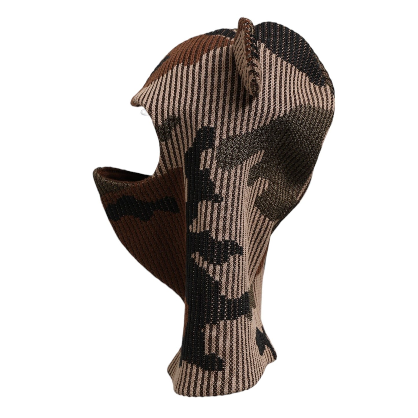 Dolce & Gabbana Multicolor Camouflage Balaclava Mask Men Cap One Size Hat