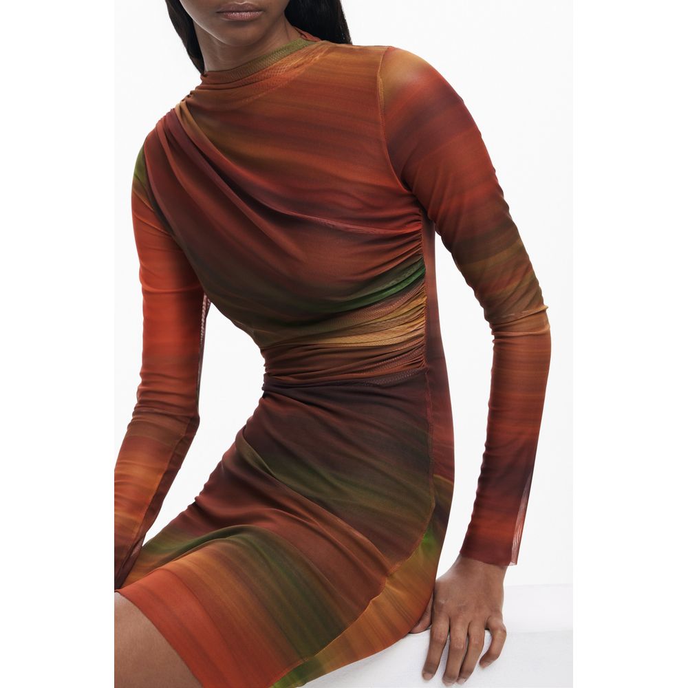 Desigual Orange Polyester Women Dress