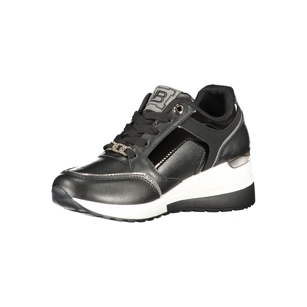 Laura Biagiotti Black Polyester Women Sneaker Laura Biagiotti