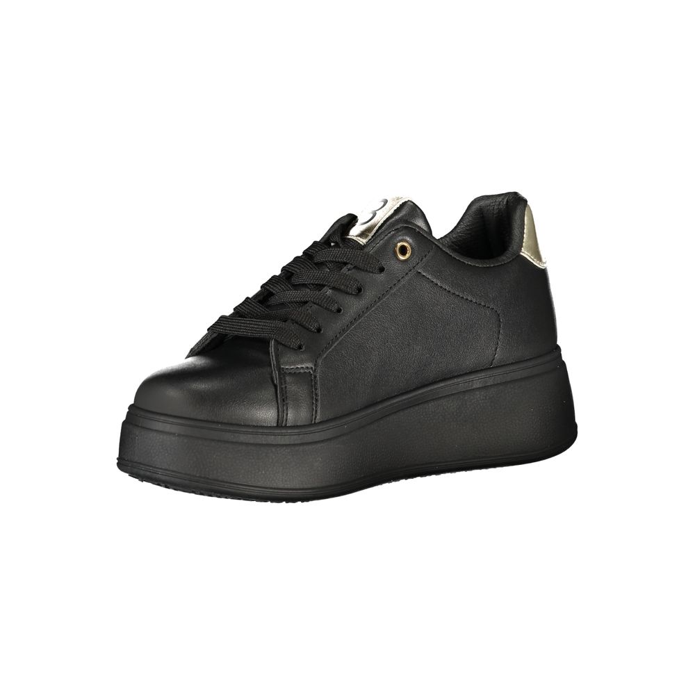 Laura Biagiotti Black Polyurethane Women Sneaker Laura Biagiotti