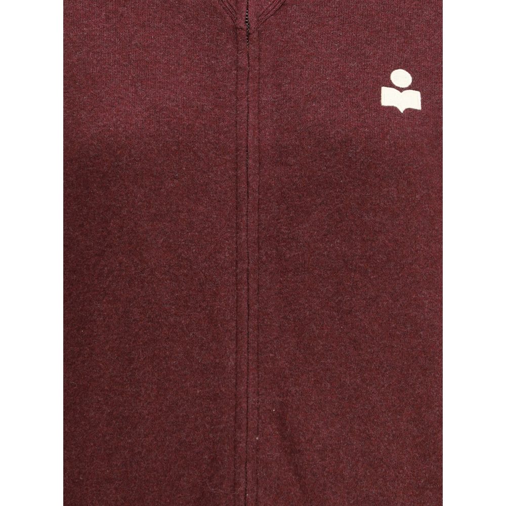 Marant Etoile Bordeaux Cotton Cardigan Marant Etoile