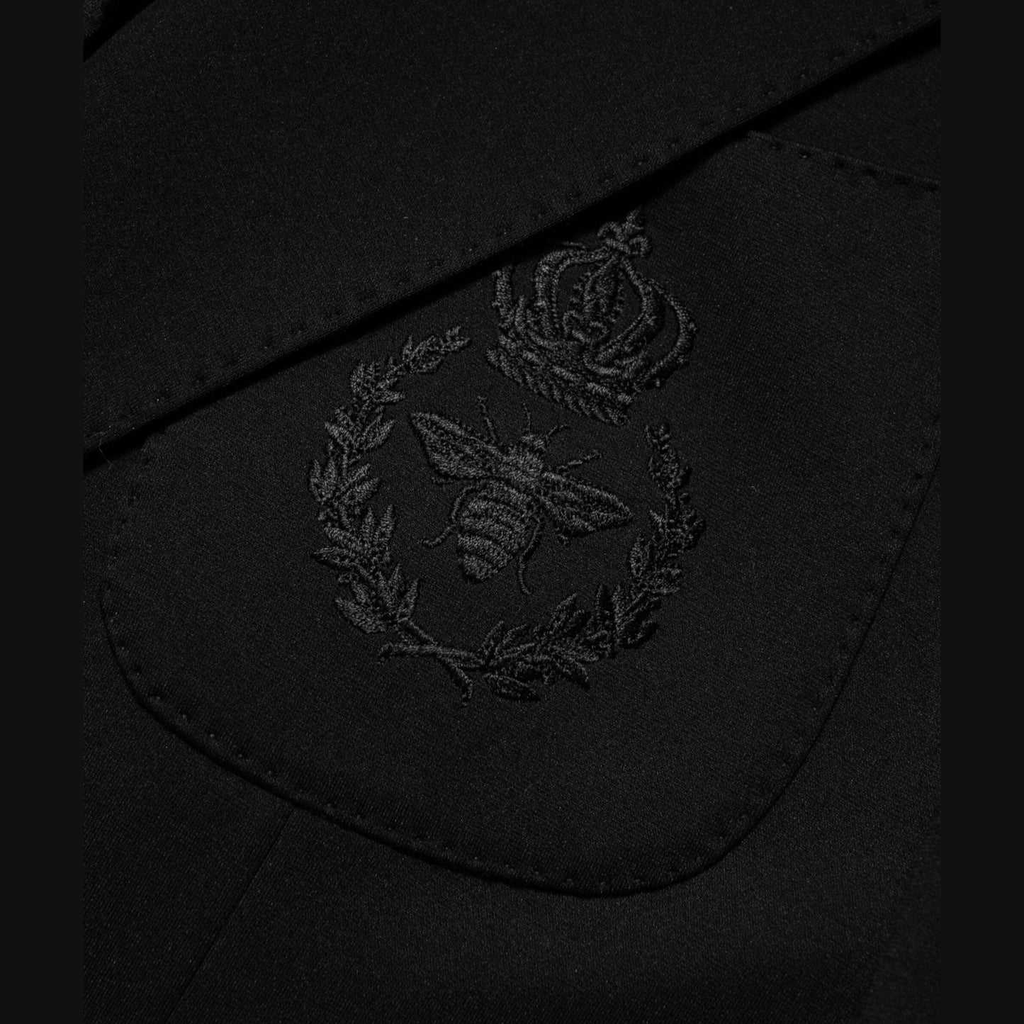 Dolce & Gabbana Black Viscose 2 Buttons Suit Jacket Blazer