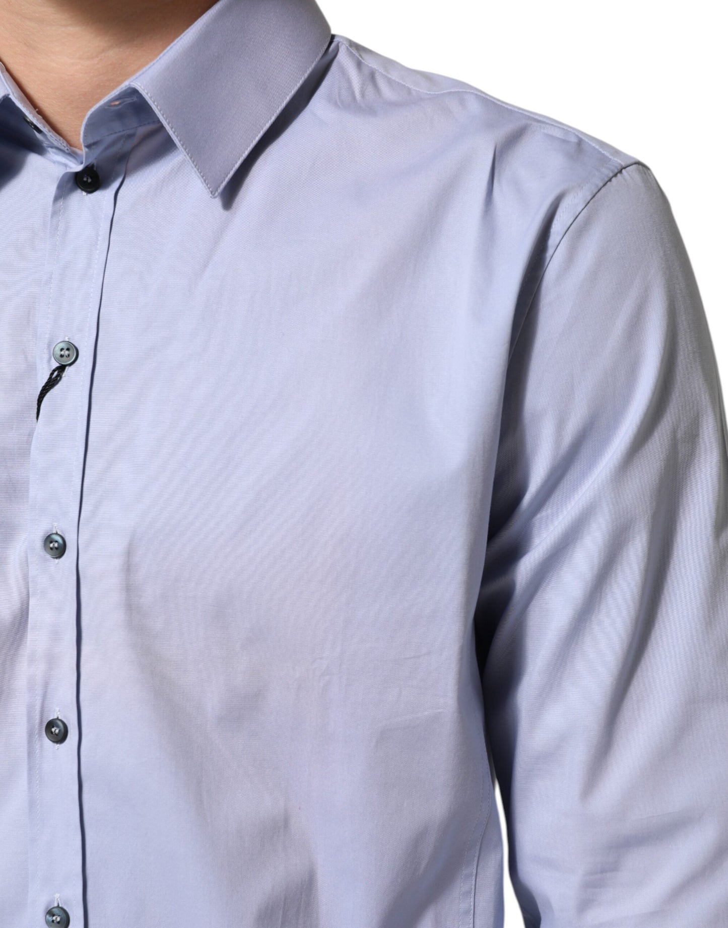 Dolce & Gabbana Blue SICILIA Cotton Men Dress Formal Shirt Dolce & Gabbana