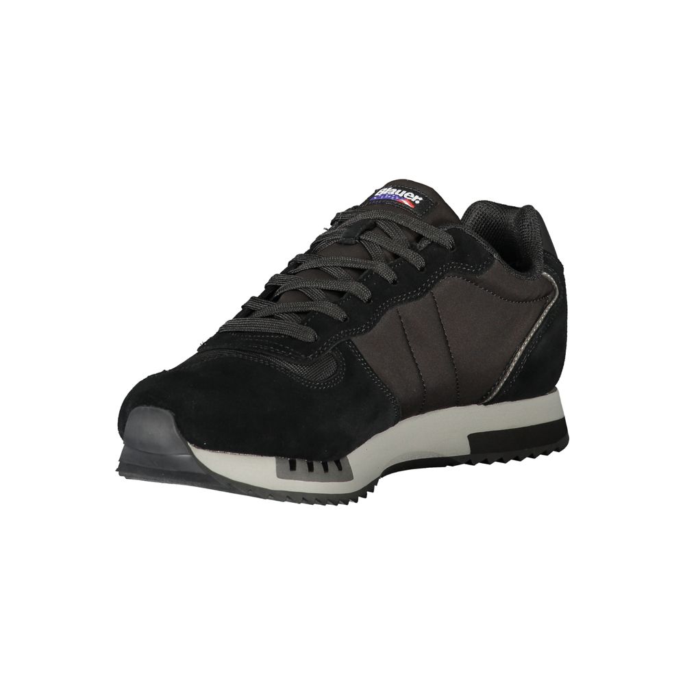 Blauer Black Polyurethane Men Sneaker Blauer