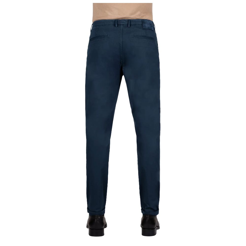 Tramarossa Blue Cotton Pant Tramarossa