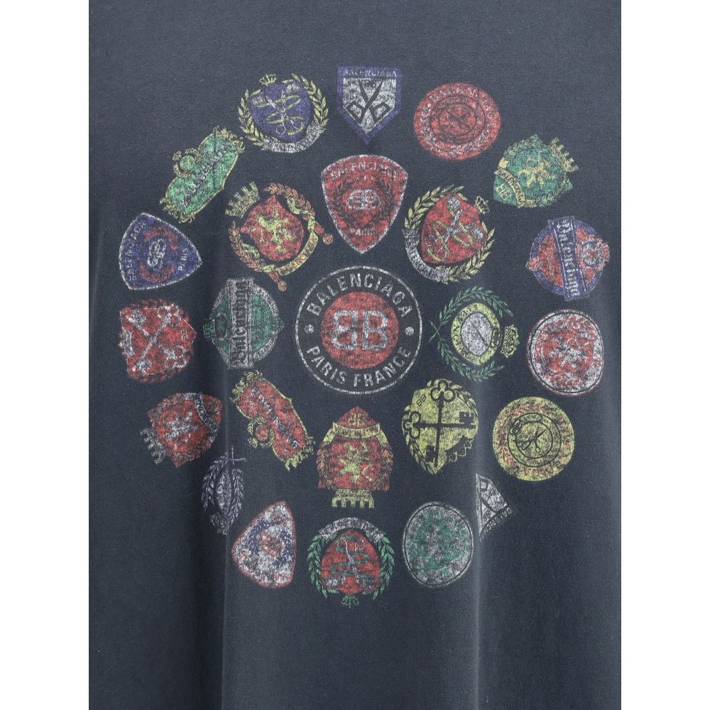 Balenciaga Black Cotton T-Shirt Balenciaga