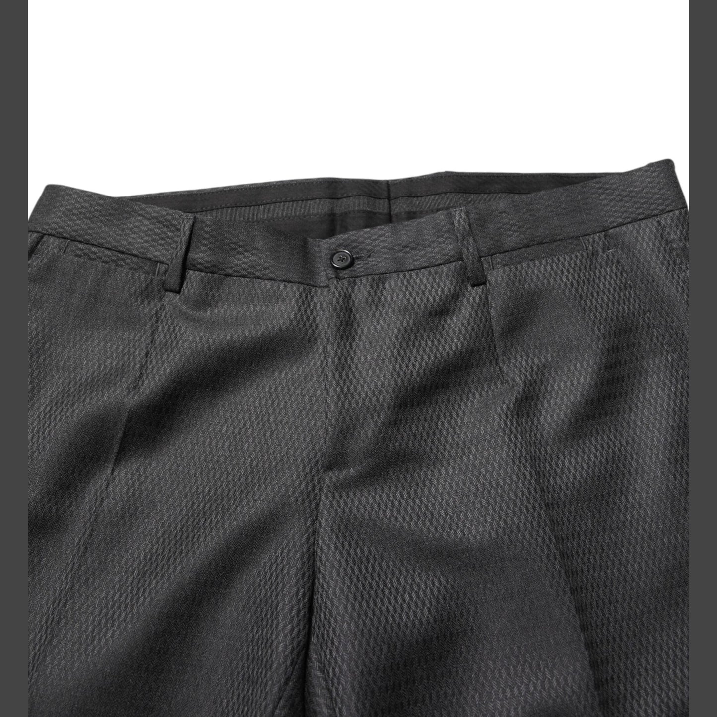 Dolce & Gabbana Black Wool Formal Dress Men Trouser Pants Dolce & Gabbana
