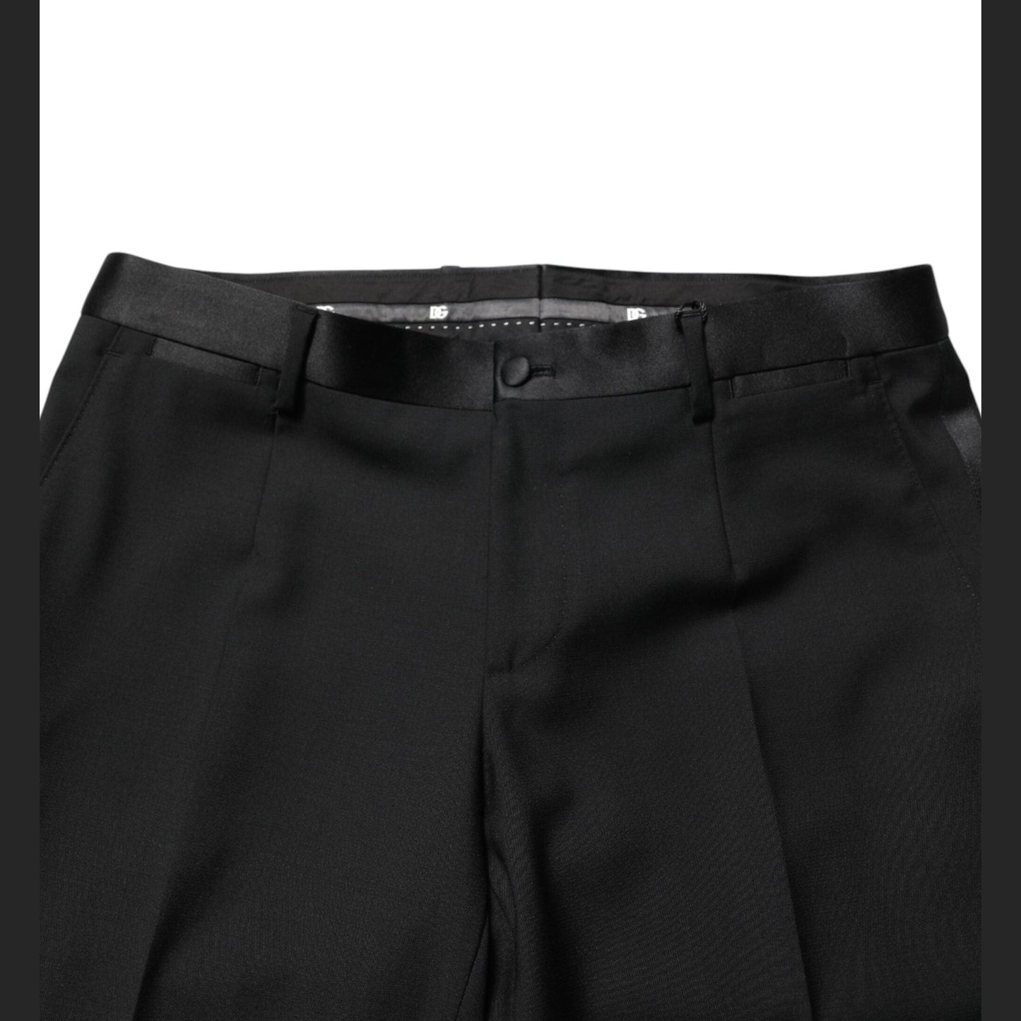 Dolce & Gabbana Black Wool Formal Dress Men Trouser Pants Dolce & Gabbana