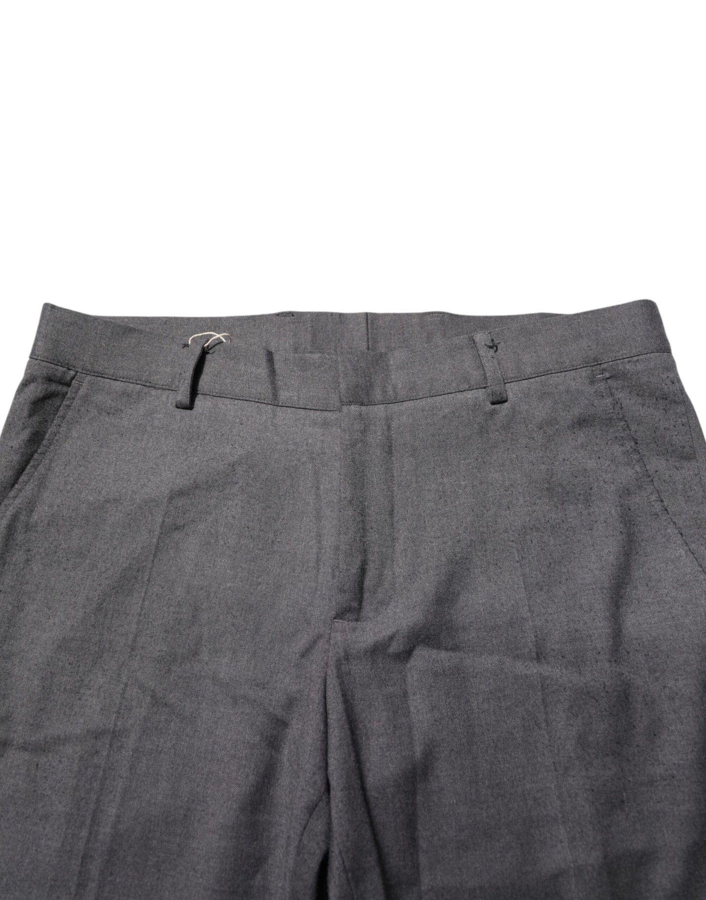 Daniele Alessandrini Gray Polyester Formal Dress Trouser Pants Daniele Alessandrini