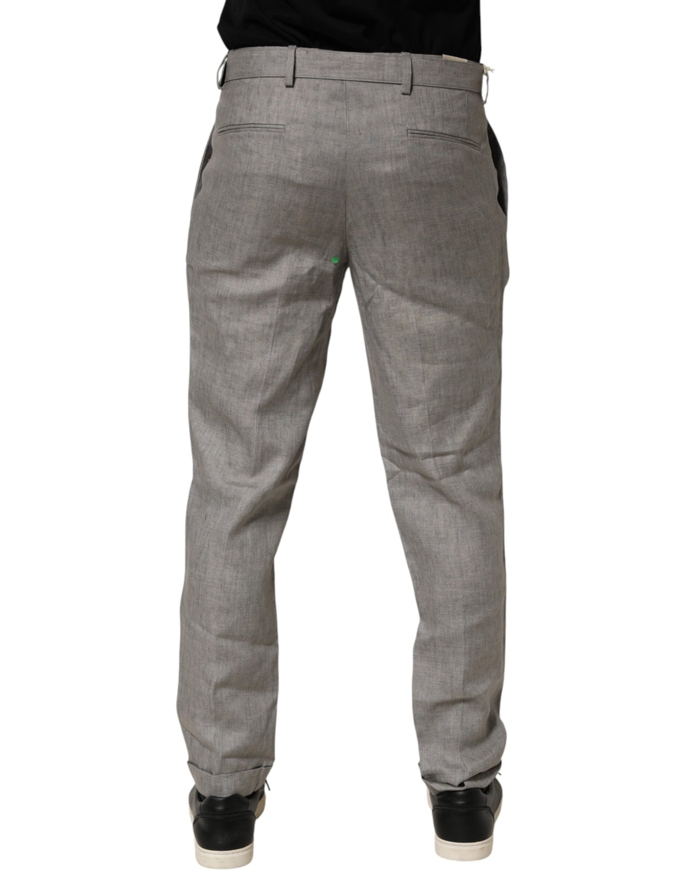 Briglia 1949 Gray Mid Waist Dress Formal Skinny Men Pants Briglia 1949