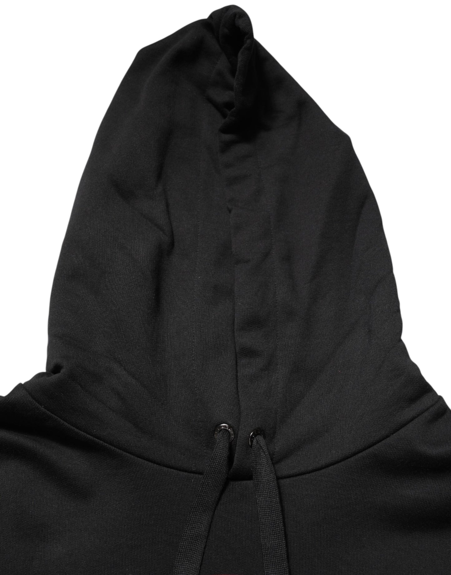Dolce & Gabbana Black Printed Hooded Men Sweatshirt Sweater Dolce & Gabbana