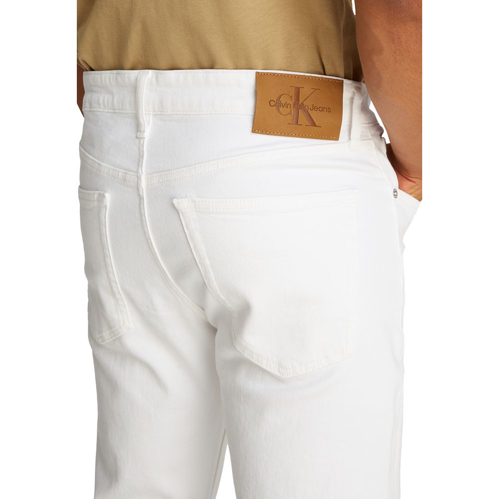 Calvin Klein Jeans White Cotton Skinny Jeans Calvin Klein Jeans