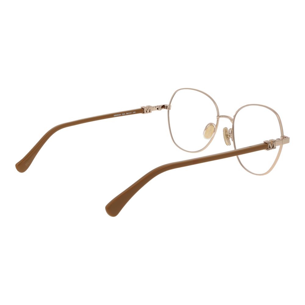Max Mara Gold Metal Glasses Frames