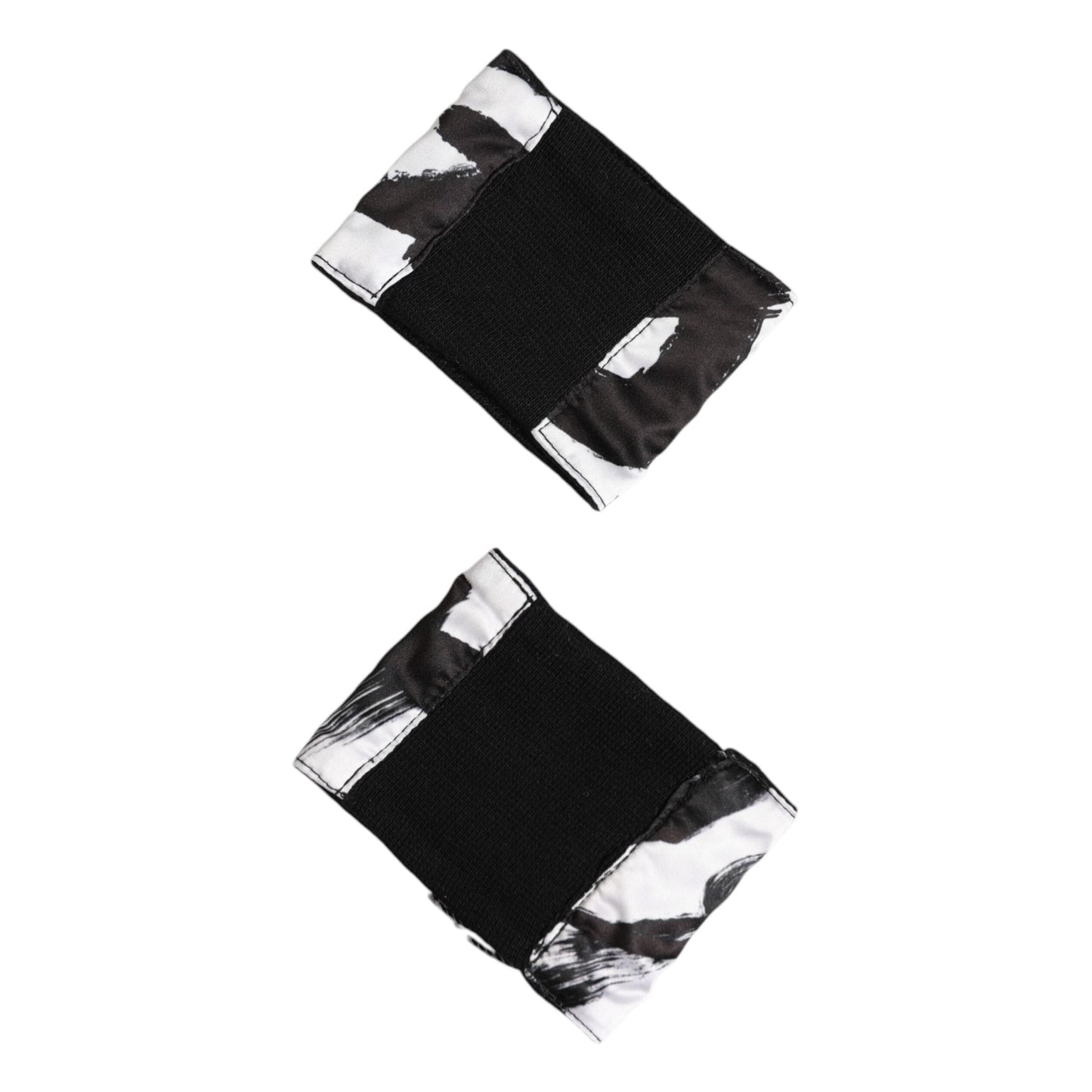 Dolce & Gabbana Black White DG Logo Silk 1 Pair Wristband