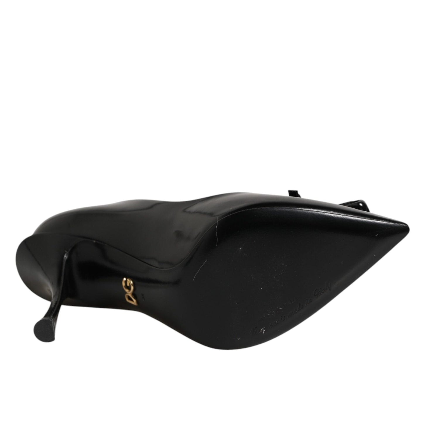 Dolce & Gabbana Black Bag Embellished Heels Pumps Shoes