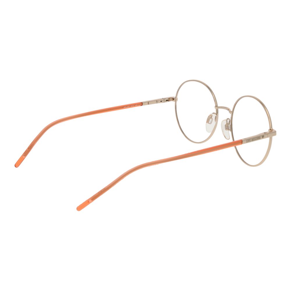 Love Moschino Gold Metal & Plastic Glasses Frames