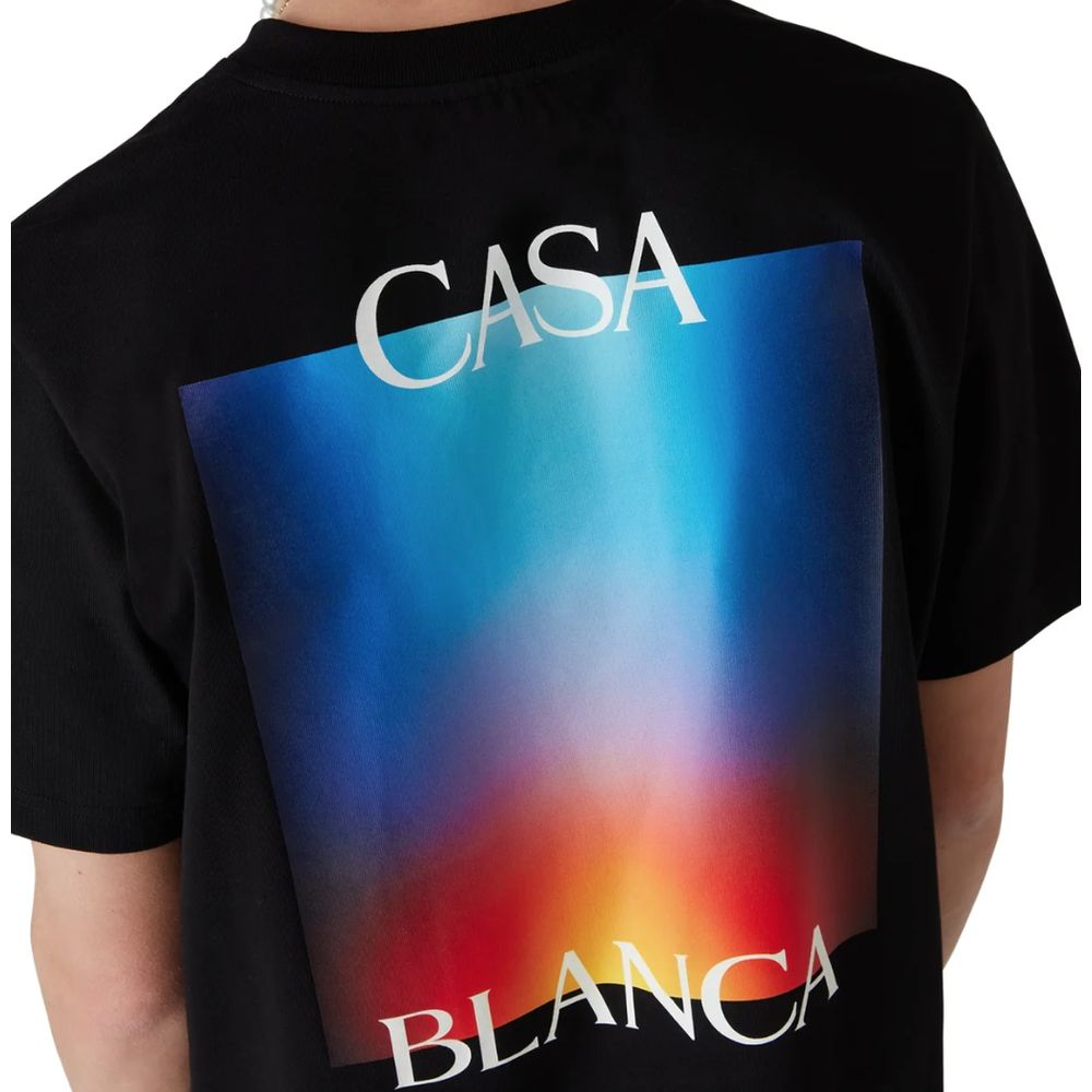 Casablanca Black Cotton T-Shirt Casablanca