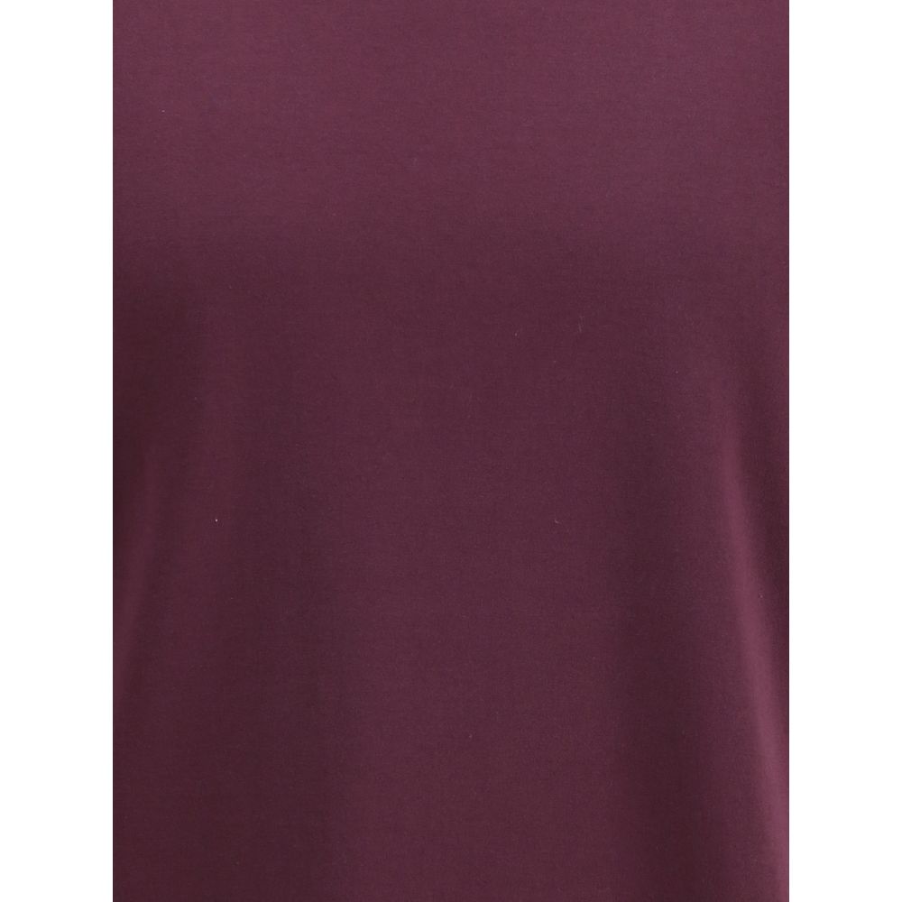Brunello Cucinelli Purple Cotton T-Shirt Brunello Cucinelli