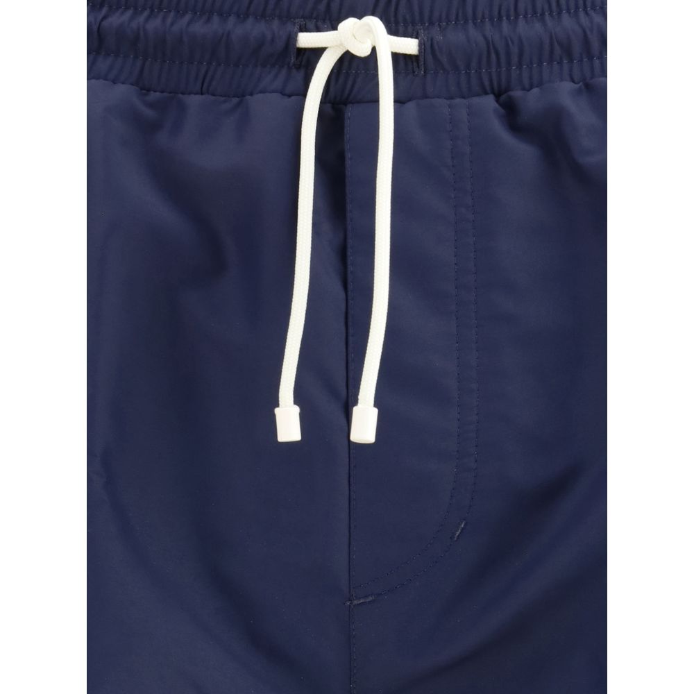 Brunello Cucinelli Blue Polyester Swim Shorts Brunello Cucinelli