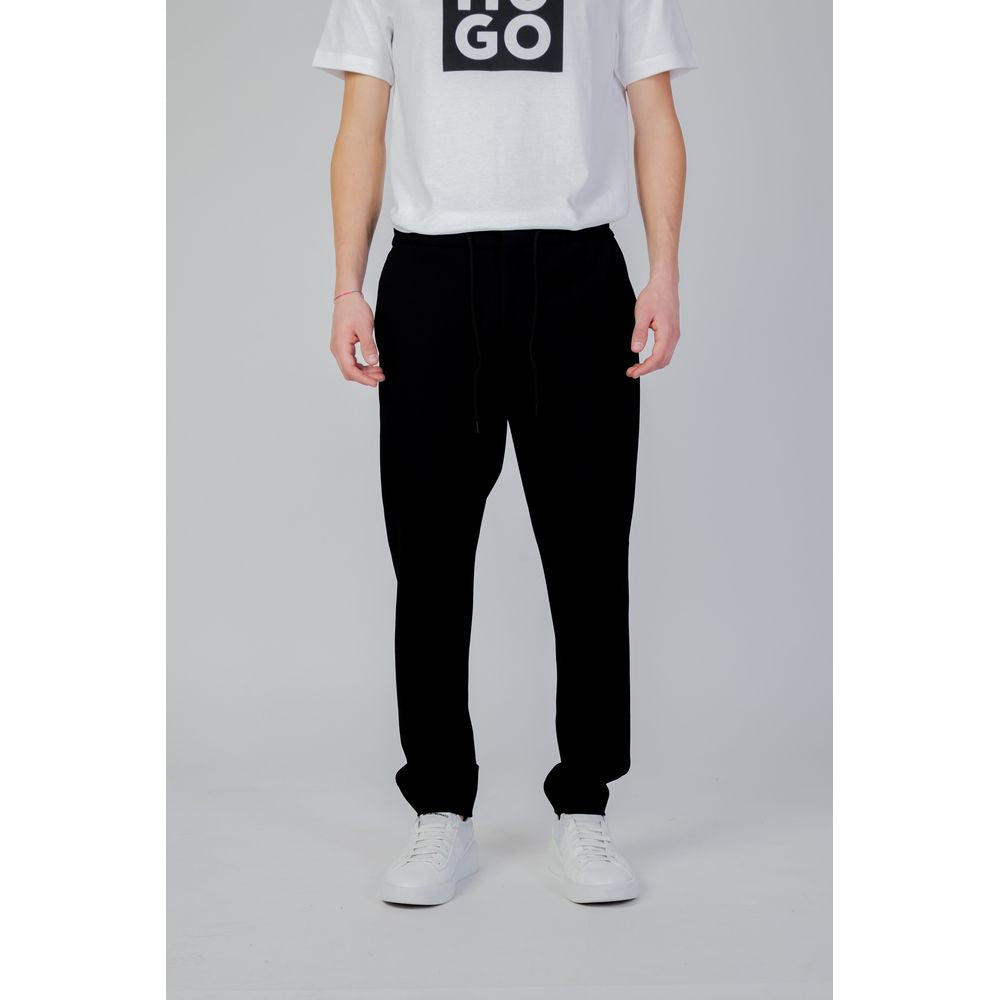 Hugo Boss Black Polyester Casual Pants Hugo Boss