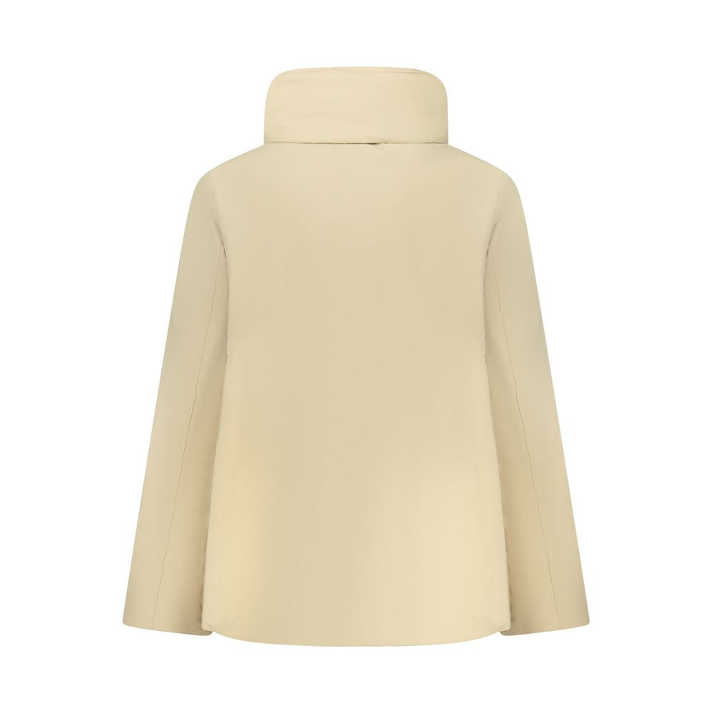 K-WAY Beige Nylon Women Jacket K-WAY