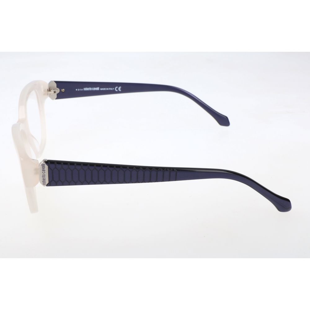 Roberto Cavalli White Acetate Glasses Frames