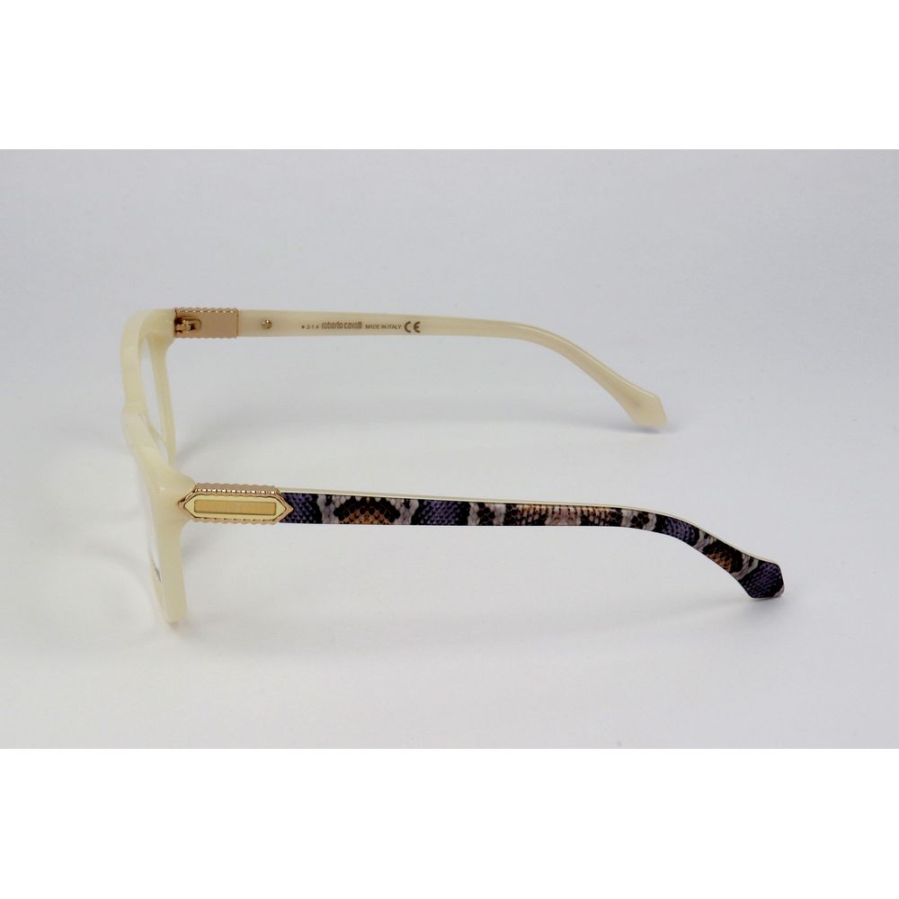 Roberto Cavalli White Acetate Glasses Frames