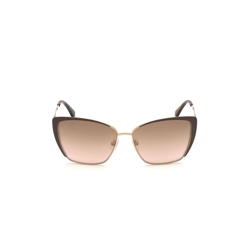Guess Brown Metal Sunglasses Guess