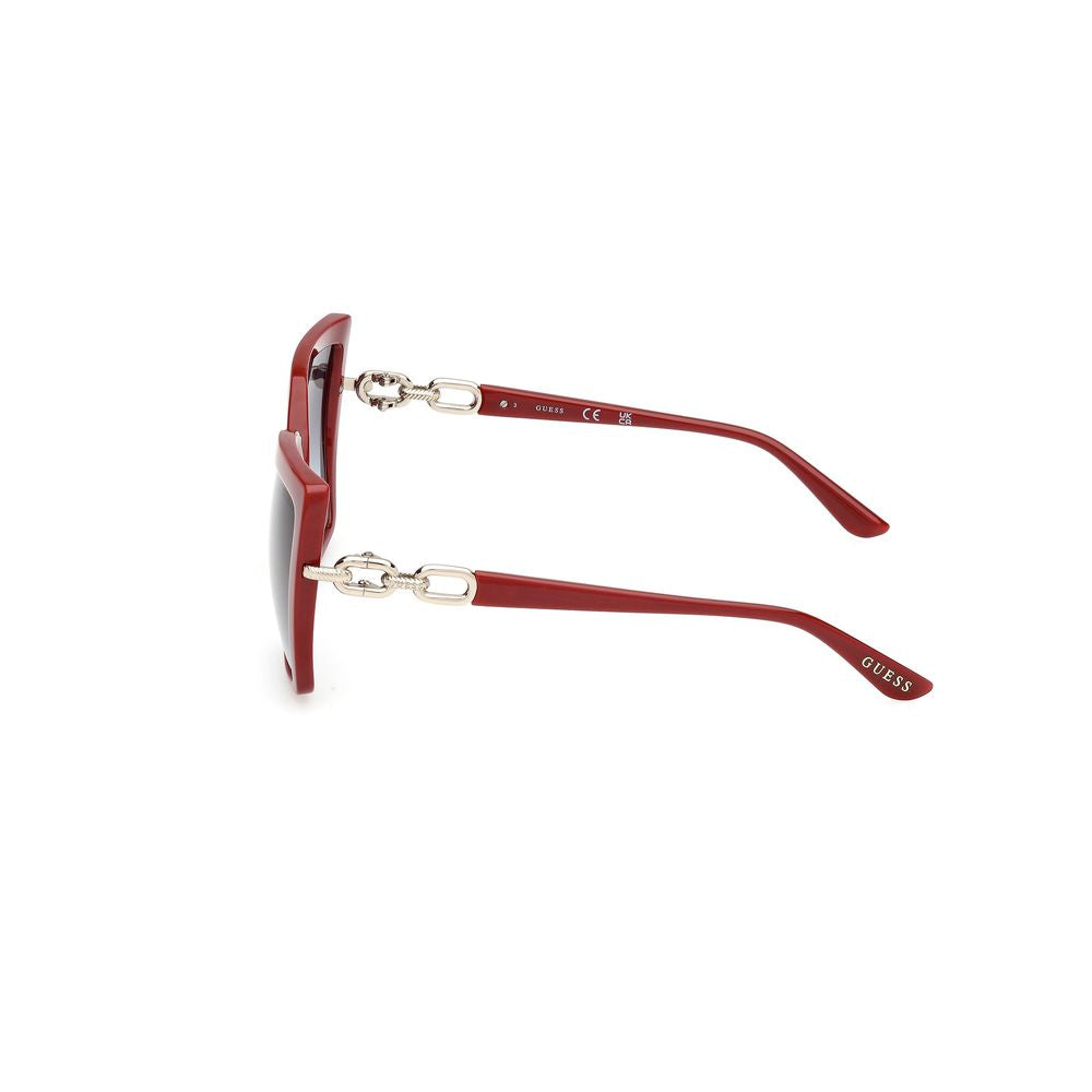 Guess Red Resin Sunglasses Guess