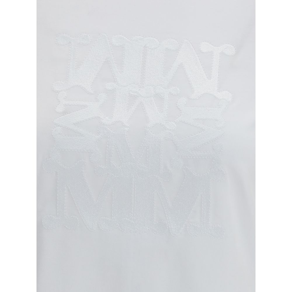 Max Mara White Cotton T-Shirt Max Mara