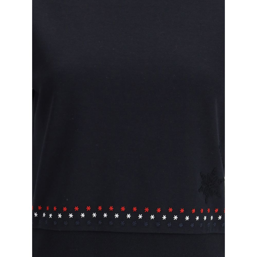 Thom Browne Black Cotton T-Shirt Thom Browne