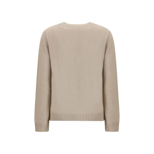 Max Mara Beige Marabou Top