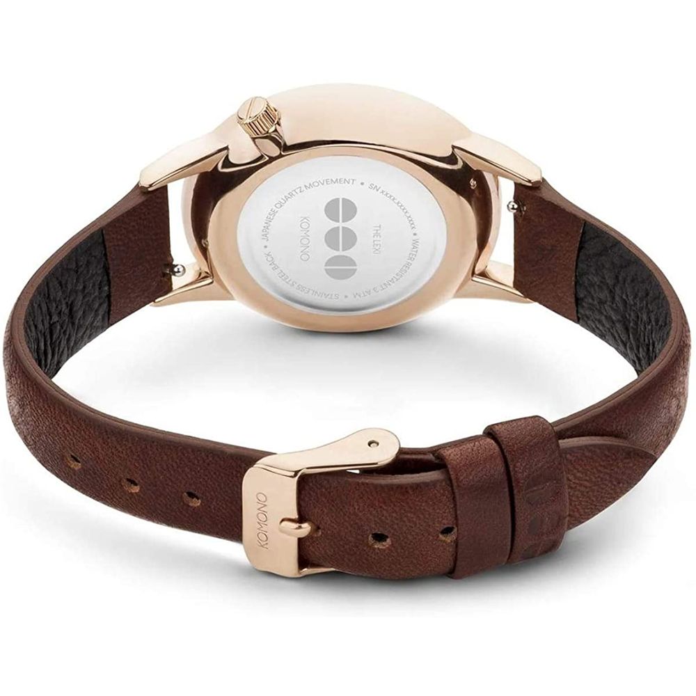Komono Red Leather Dress Watch Komono