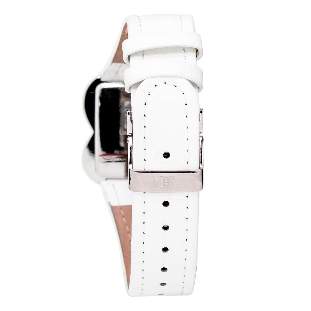 Laura Biagiotti White Leather Dress Watch Laura Biagiotti
