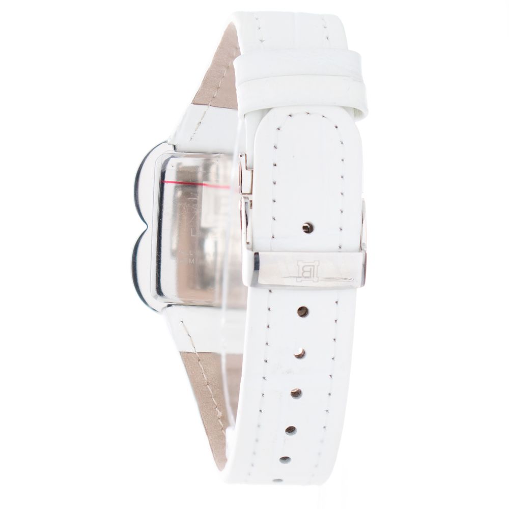 Laura Biagiotti White Leather Dress Watch Laura Biagiotti