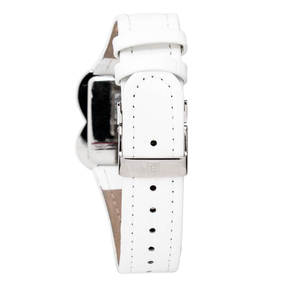 Laura Biagiotti White Leather Dress Watch Laura Biagiotti